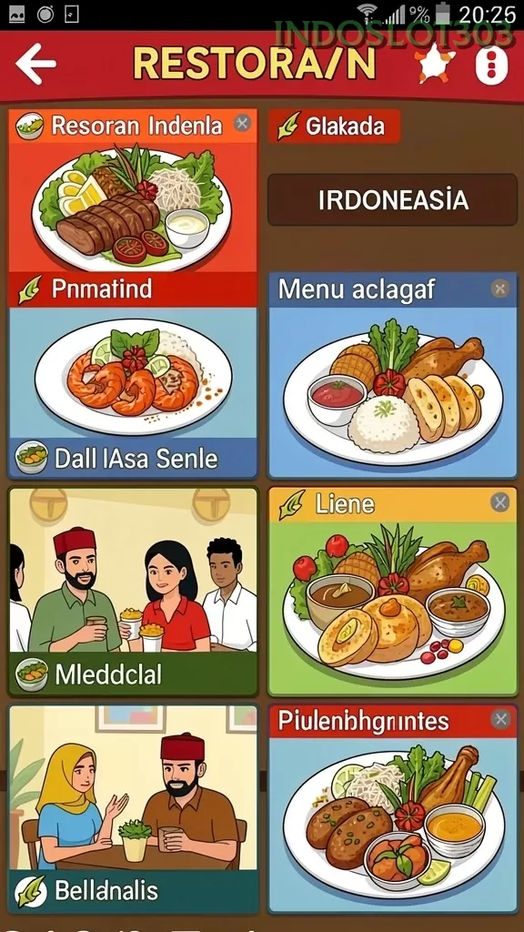 Galeri pratinjau visual indoslot303 build APK resmi terbaru